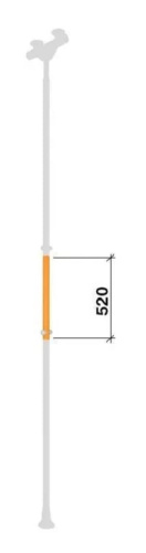 Вставка на стойку Romana ДСКМ ВО 92.82.00-20 (оранжевый)