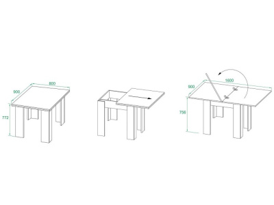 Стол обеденный Сокол СО-2 белый 