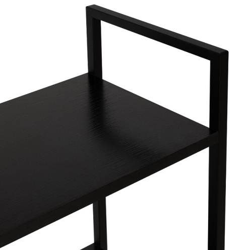 Стеллаж Leset Стилвуд 24 широкий 4 полки черный 