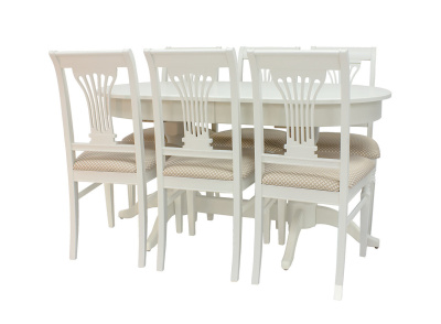 Стол обеденный Leset Каролина слоновая кость 