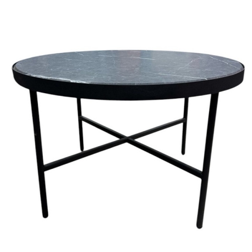 Стол журнальный МеталлАрт М011 большой черный мрамор 