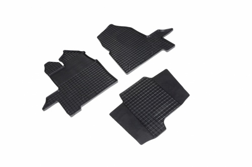 Резиновые коврики салона Сетка для Ford TOURNEO Custom 2017- Черные