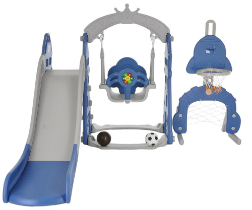 Горка-комплекс Pituso Замок L-DT05 синий серый