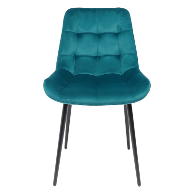 Стул AV 405 темно-бирюзовый бархат Н-56 черный 