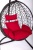 Подвесное кресло Скай 02 черный подушка красный 