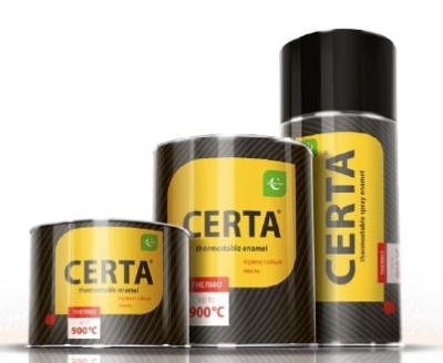 Краска термостойкая красно-коричневая CERTA
