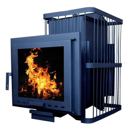 Печь банная ComfortProm Сталь 8мм закрытая 20 панорама