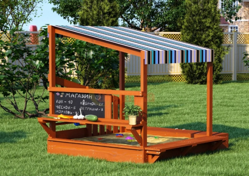 Игровой комплекс для дачи Песочный дворик Савушка-2