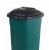 Бак для мусора 105 л на колёсах темно-зеленый/черный Бак для мусора 105 л на колёсах темно-зеленый/черный