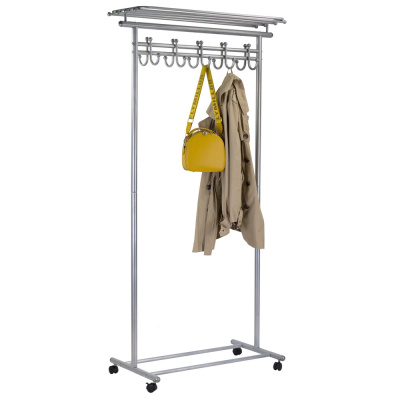 Вешалка общественная М 9 с крючками маталлик 