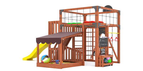 Детская площадка для дачи Савушка КУБ-5 Махагон