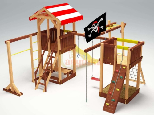 Детская спортивная площадка для дачи Савушка 4 Cезона 8