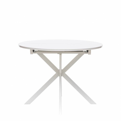 Стол раздвижной Leset Капри со стеклом белый 