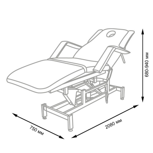 Массажный стол Элеганс МД - 849 (белый №89 189)