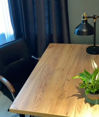 Стол Прага 130х80 дуб золотой металл белый 