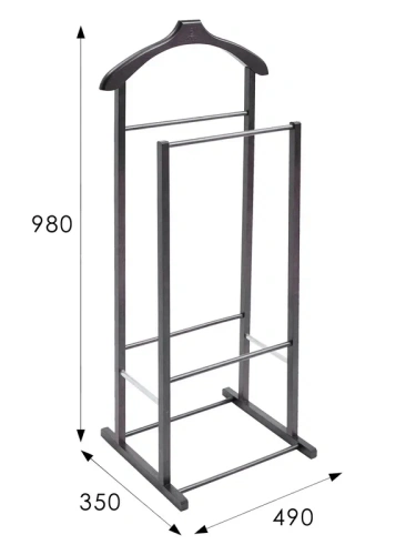 Вешалка костюмная В 27Н венге 