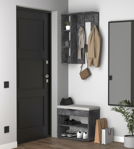 Вешалка настенная Артём-Мебель СН-100.44 бетон спаркс 