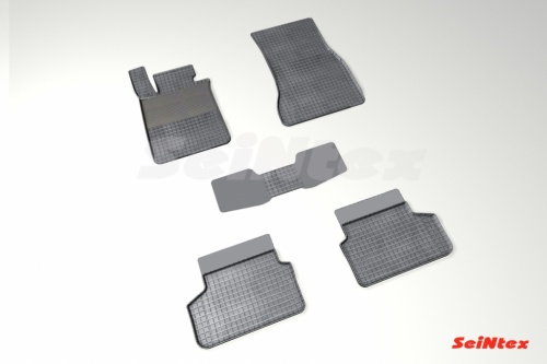 Резиновые коврики салона Сетка для BMW 5 Ser G-30 2017- Черные