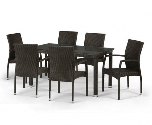 Комплект мебели T256A/YC379A-W53 Brown 6Pcs