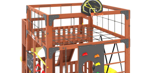 Детская площадка для дачи Савушка КУБ-3 Махагон