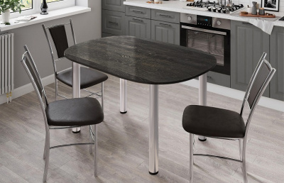 Стол обеденный СН-105.02 дуб обожженный 