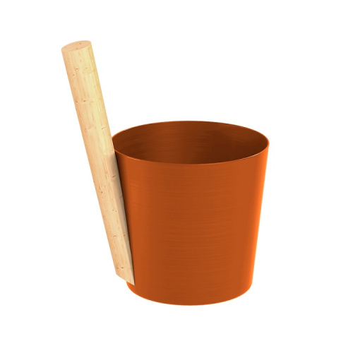 Шайка EVEREST 5л алюминий ORANGE (TG-48)