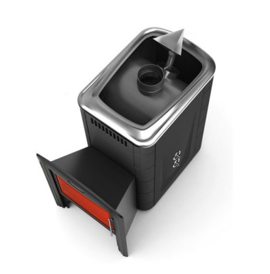 Печь для бани Термофор Ангара 2012 Inox Витра ЗК ТО антрацит от Vishop.by 