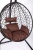 Подвесное кресло Скай 02 черный подушка коричневый