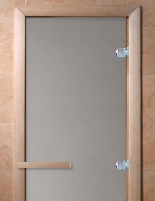 Дверь для бани Теплое утро сатин 200х80