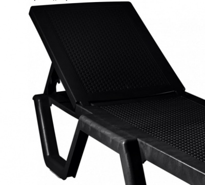 Шезлонг Ellastik Plast Атлант Плетеный 186x63x32 шоколадный