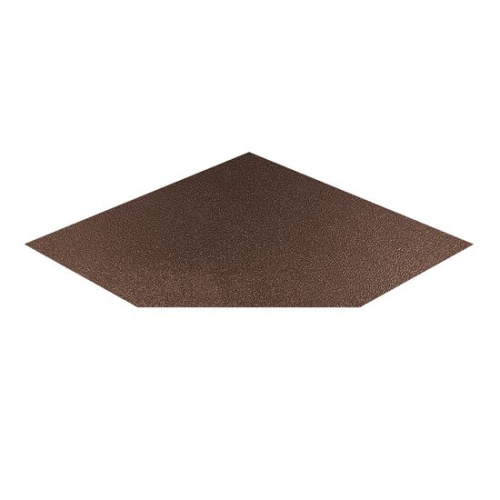 Лист напольный угловой 1100х1100х1,5 медь