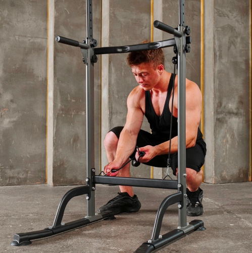 Турник-брусья DFC G007G серый