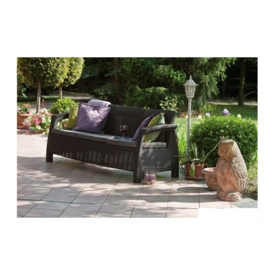 Скамья трехместная CORFU II MAX LOVE SEAT -GRP426-STD 