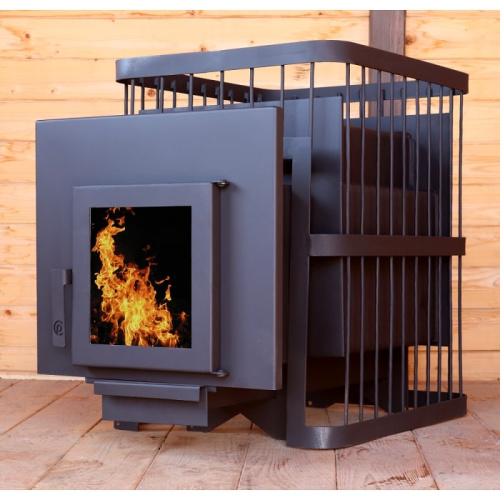 Печь банная ComfortProm Сталь 8мм 20 дверь со стеклом