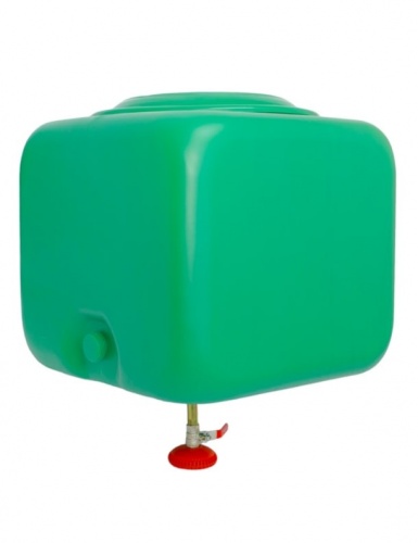 Бак для душа Альтернатива 100 л металлический кран зеленый