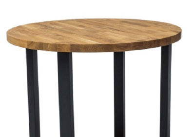 Стол обеденный SIGNAL ROLF 90 дуб натуральный/черный 