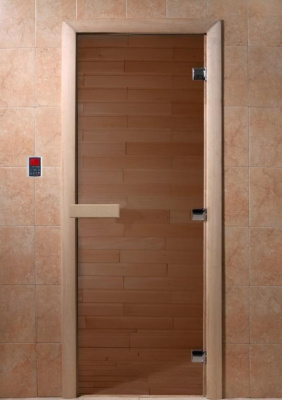 Дверь для сауны Doorwood Теплый день 800x1800 стекло бронза