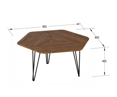 Стол журнальный Олдем орех альберо 