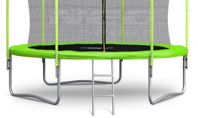 Батут Atlas Sport 252 см (8ft) с внутренней сеткой и лестницей GREEN