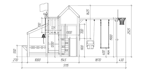 Детская площадка для дачи Савушка TooSun 9 салатовый