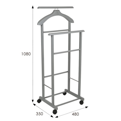 Вешалка костюмная В 22Н серый 