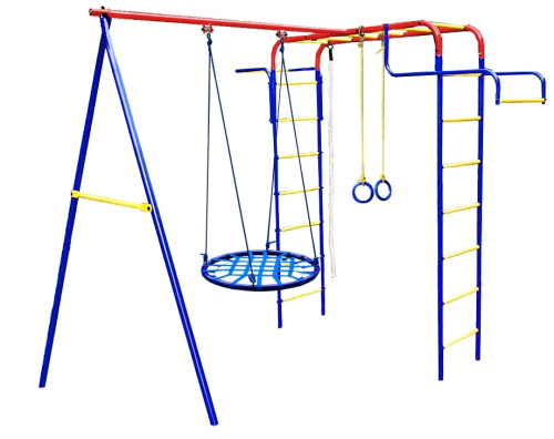 Уличный спортивный комплекс Пионер дачный мини качели гнездо 80см металл