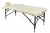 Складной 3-х секционный алюминиевый массажный стол BodyFit кремовый 60 см валик